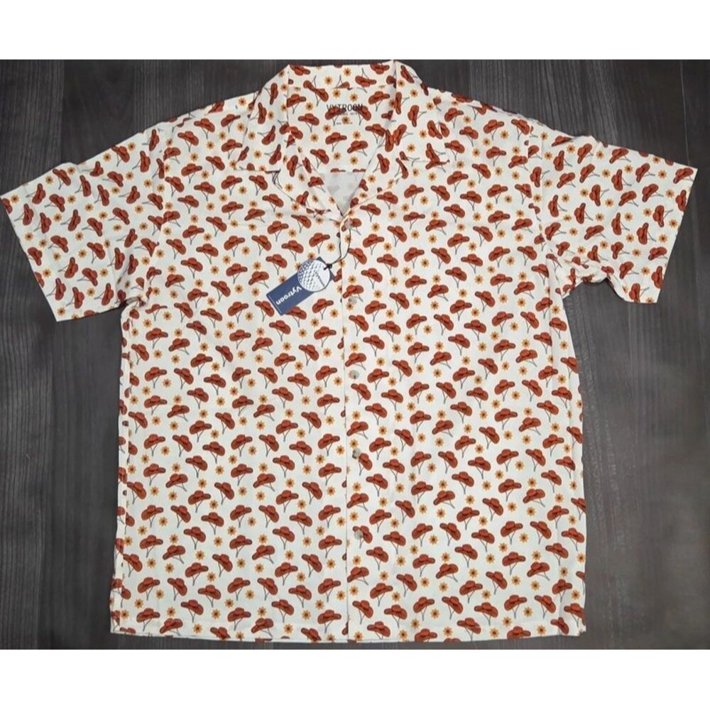 Vytroon Performance Golf Shirt Mens 2XL Cowboy Hat Stretch Water Resistant NWT
